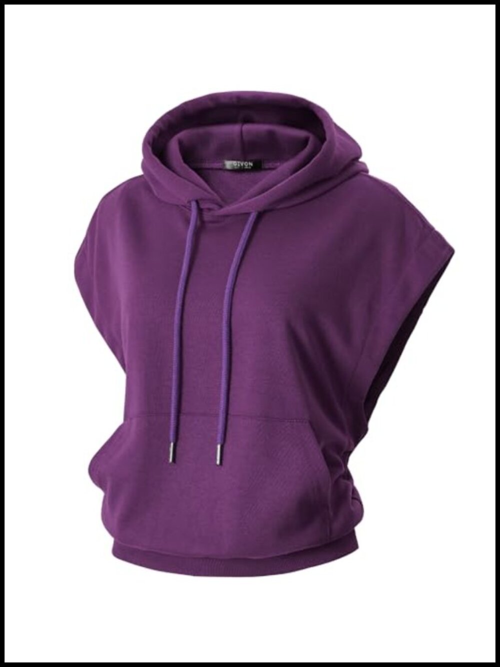 Cotton Blend Sleeveless Pullover Hoodie Lightweight Casual